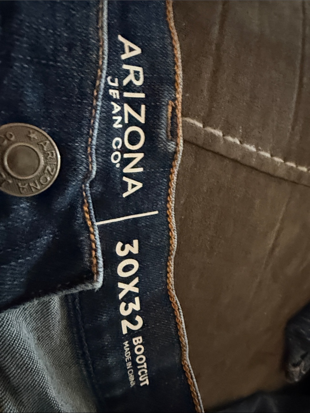 Arizona Jean Company Men’s Dark Blue Bootcut Jeans
